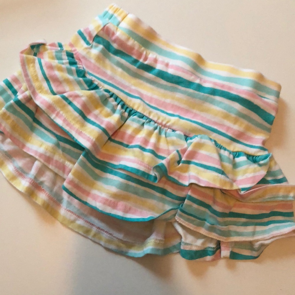 3T Striped Skort Bottom with ruffles